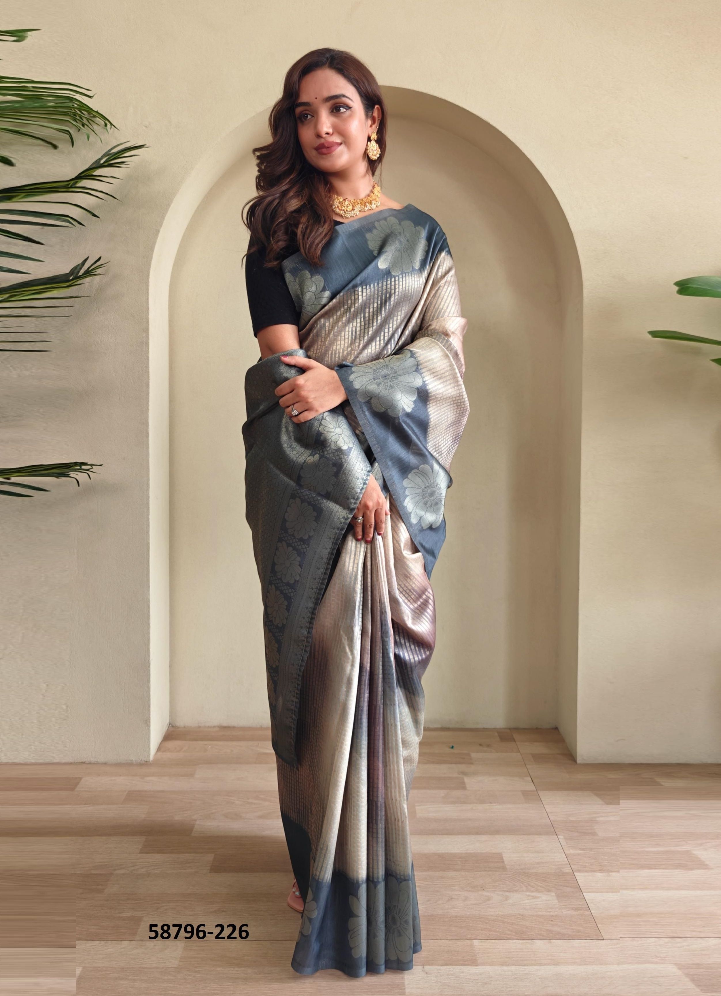 MORVI - Catalog # 58796 (Set of 6 Sarees) by Brand DESI MUSE