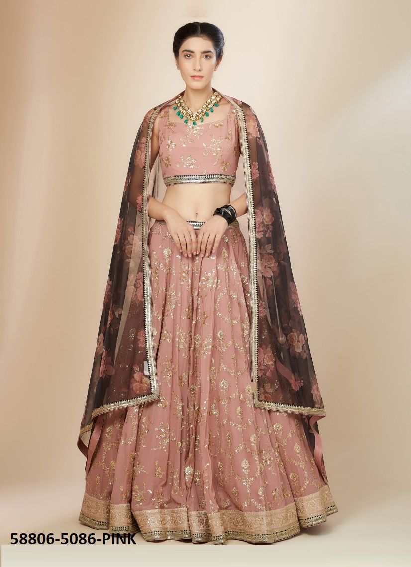 VOLUME 28 - Catalog # 58806 (Set of 11 Semi-Stitched Lehengas) by Brand DESI MUSE