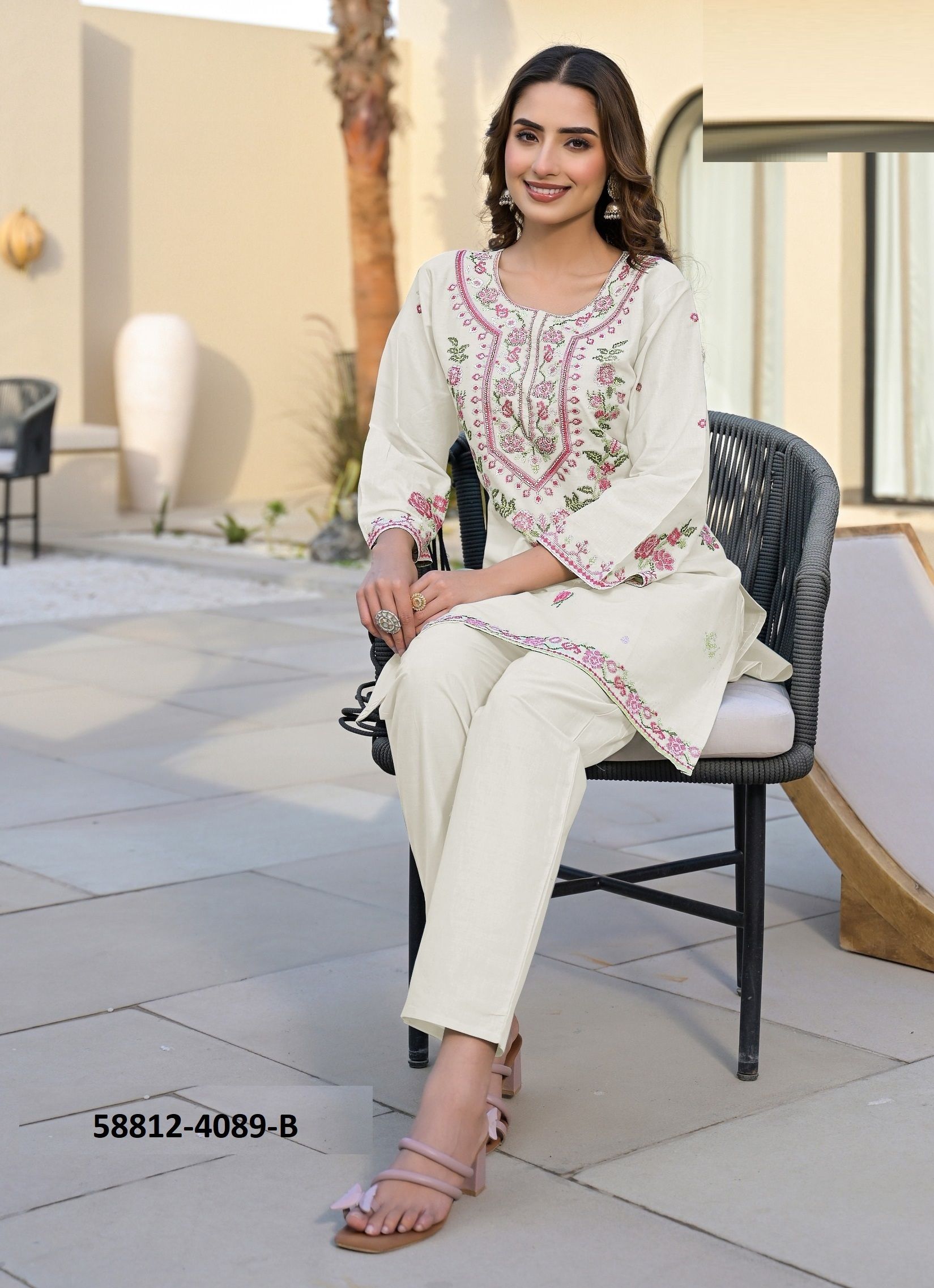CAPRIMA CO-ORD SETS - Catalog # 58812 (Set of 4 SIZE-SETS [Tops With Bottoms]) by Brand AFSANA