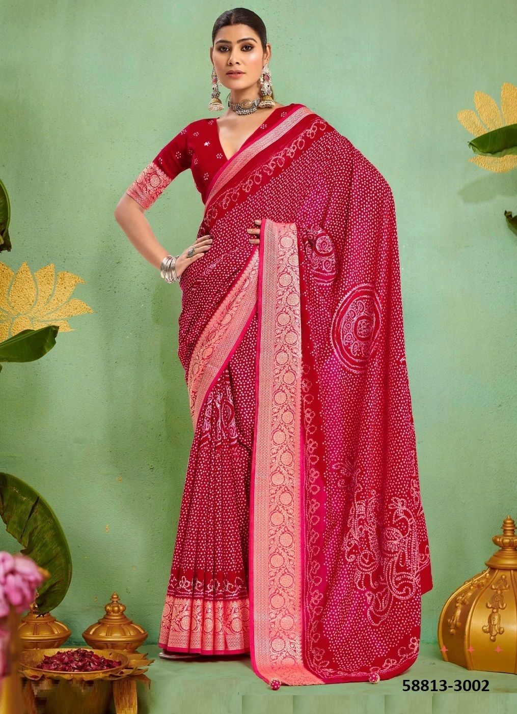 KAASHI 3 - Catalog # 58813 (Set of 6 Sarees) by Brand SHUBH SHREE CREATIONS