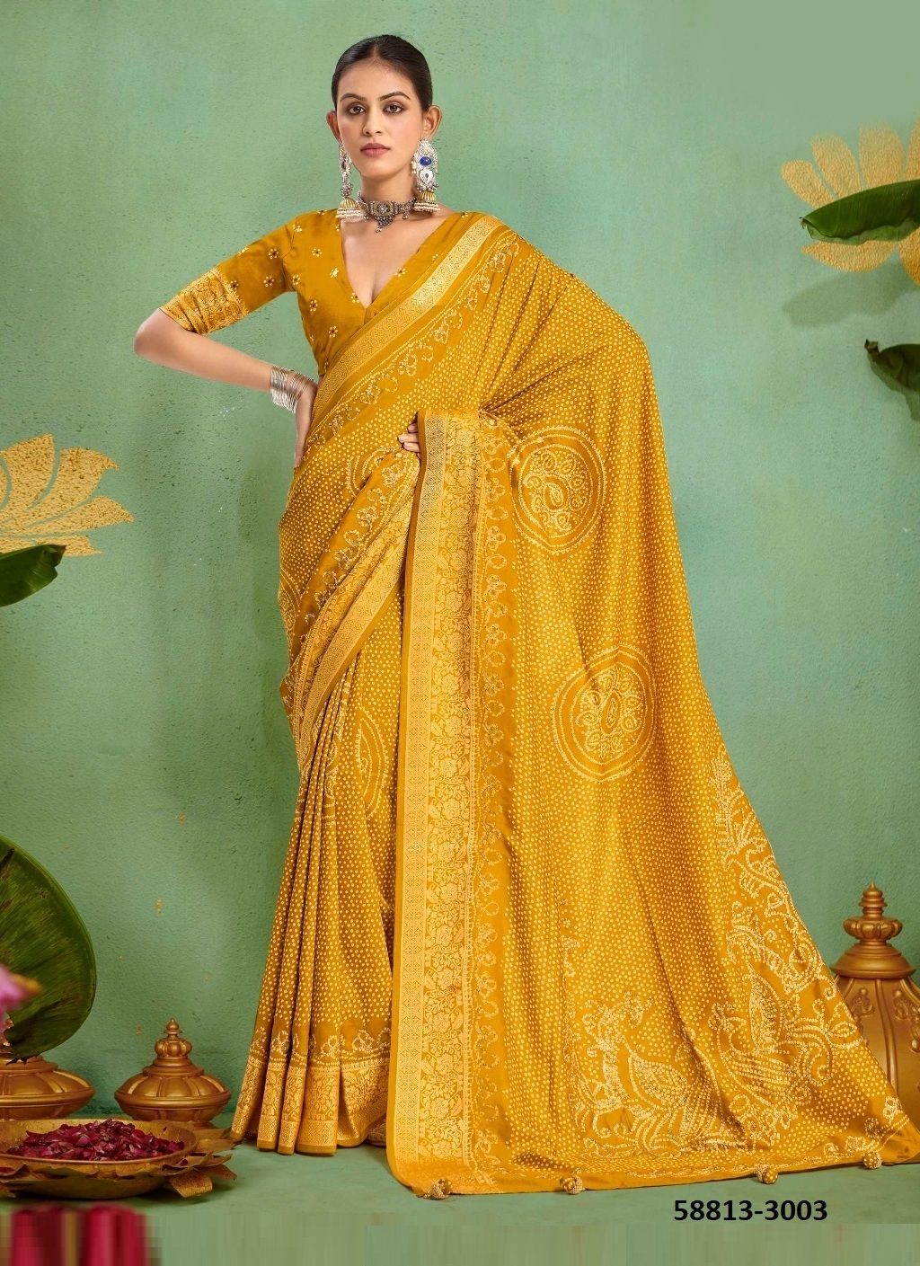 KAASHI 3 - Catalog # 58813 (Set of 6 Sarees) by Brand SHUBH SHREE CREATIONS