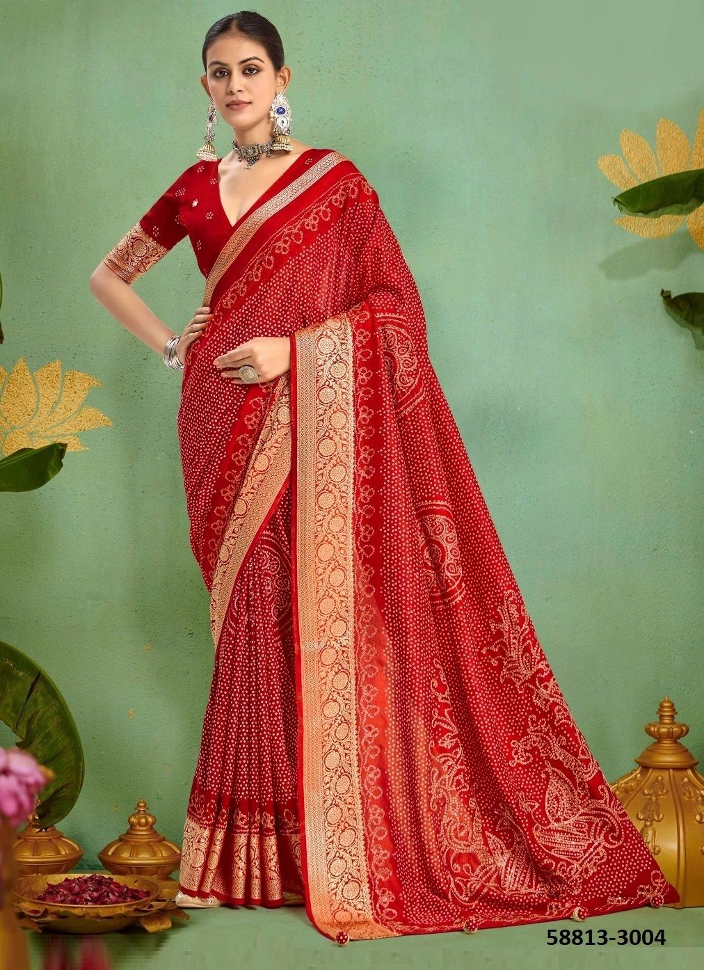 KAASHI 3 - Catalog # 58813 (Set of 6 Sarees) by Brand SHUBH SHREE CREATIONS