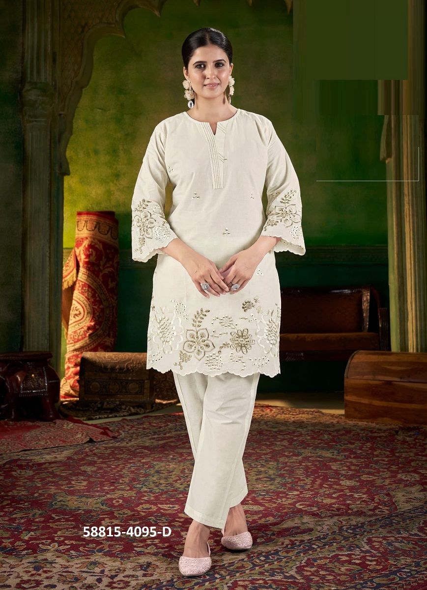 PRISHA CO-ORD SETS - Catalog # 58815 (Set of 4 SIZE-SETS [Tops With Bottoms]) by Brand AFSANA