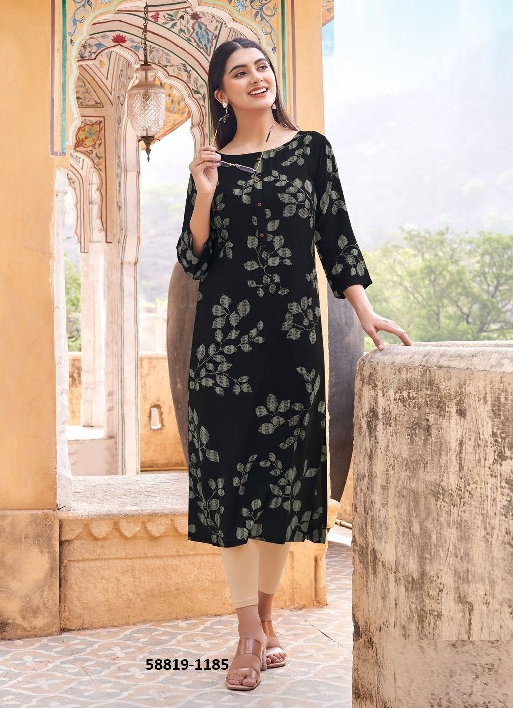 AKSHARA 31 - Catalog # 58819 (Set of 5 Readymade Women's Kurtis / Tops) by Brand ZOORI AKSHARA 31 - Catalog # 58819 (Set of 5 Readymade Women's Kurtis / Tops) by Brand ZOORI