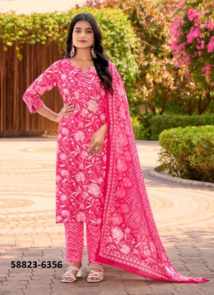 AMODNI - Catalog # 58823 (Set of 4 Readymade Salwar Suits) by Brand DESI MUSE