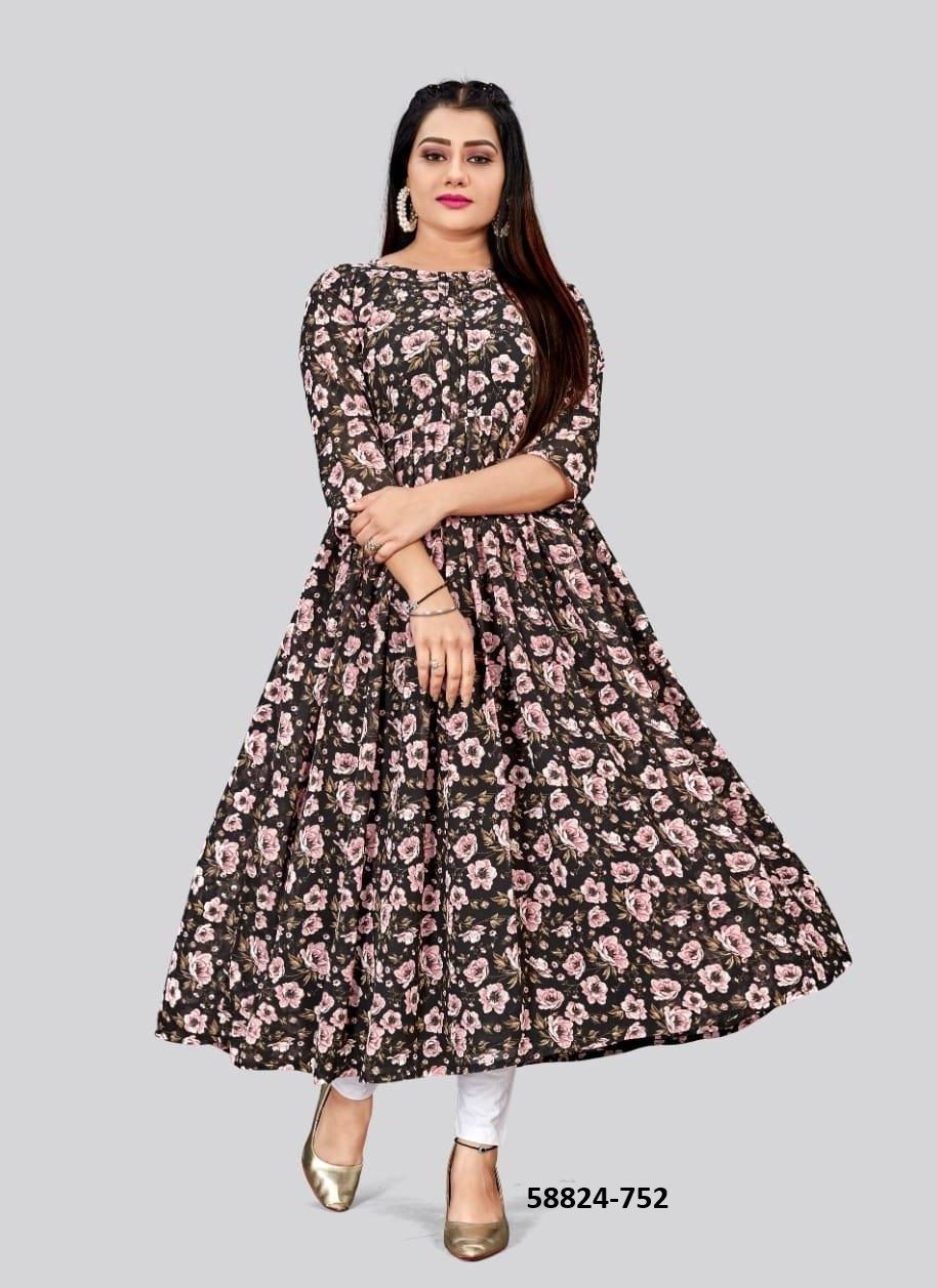 KASHISH - Catalog # 58824 (Set of 4 Readymade Women's Kurtis / Tops) by Brand DESI MUSE KASHISH - Catalog # 58824 (Set of 4 Readymade Women's Kurtis / Tops) by Brand DESI MUSE