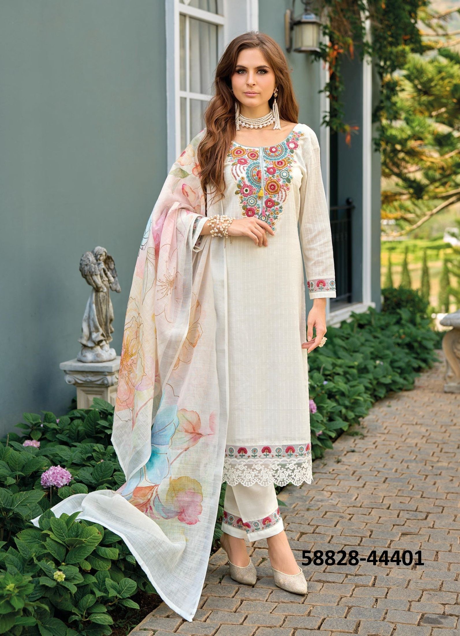 SUMMER GARDEN 2 - Catalog # 58828 (Set of 6 Readymade Salwar Suits) by Brand KAILEE FASHIONS SUMMER GARDEN 2 - Catalog # 58828 (Set of 6 Readymade Salwar Suits) by Brand KAILEE FASHIONS