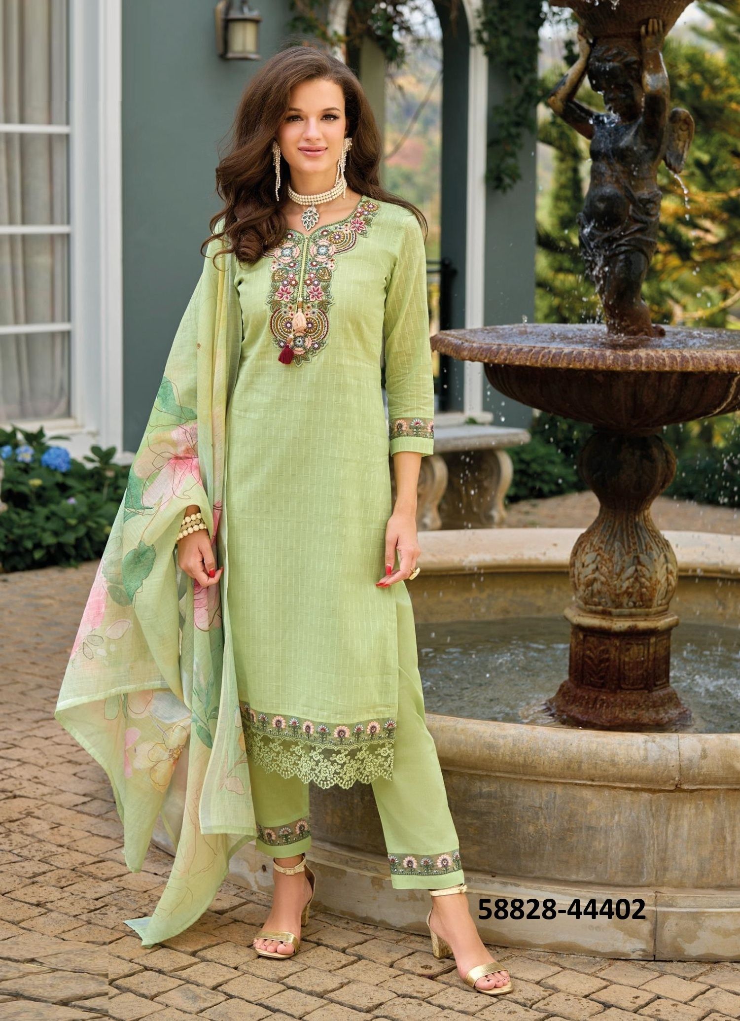SUMMER GARDEN 2 - Catalog # 58828 (Set of 6 Readymade Salwar Suits) by Brand KAILEE FASHIONS SUMMER GARDEN 2 - Catalog # 58828 (Set of 6 Readymade Salwar Suits) by Brand KAILEE FASHIONS