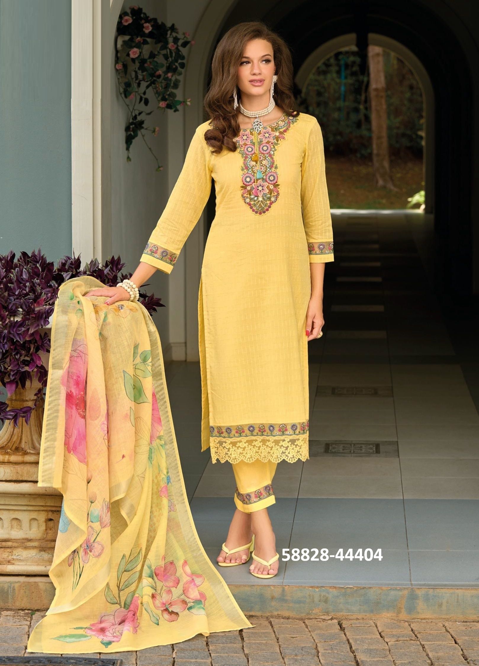 SUMMER GARDEN 2 - Catalog # 58828 (Set of 6 Readymade Salwar Suits) by Brand KAILEE FASHIONS SUMMER GARDEN 2 - Catalog # 58828 (Set of 6 Readymade Salwar Suits) by Brand KAILEE FASHIONS