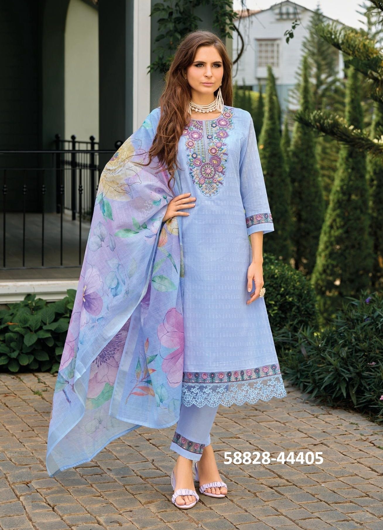 SUMMER GARDEN 2 - Catalog # 58828 (Set of 6 Readymade Salwar Suits) by Brand KAILEE FASHIONS SUMMER GARDEN 2 - Catalog # 58828 (Set of 6 Readymade Salwar Suits) by Brand KAILEE FASHIONS