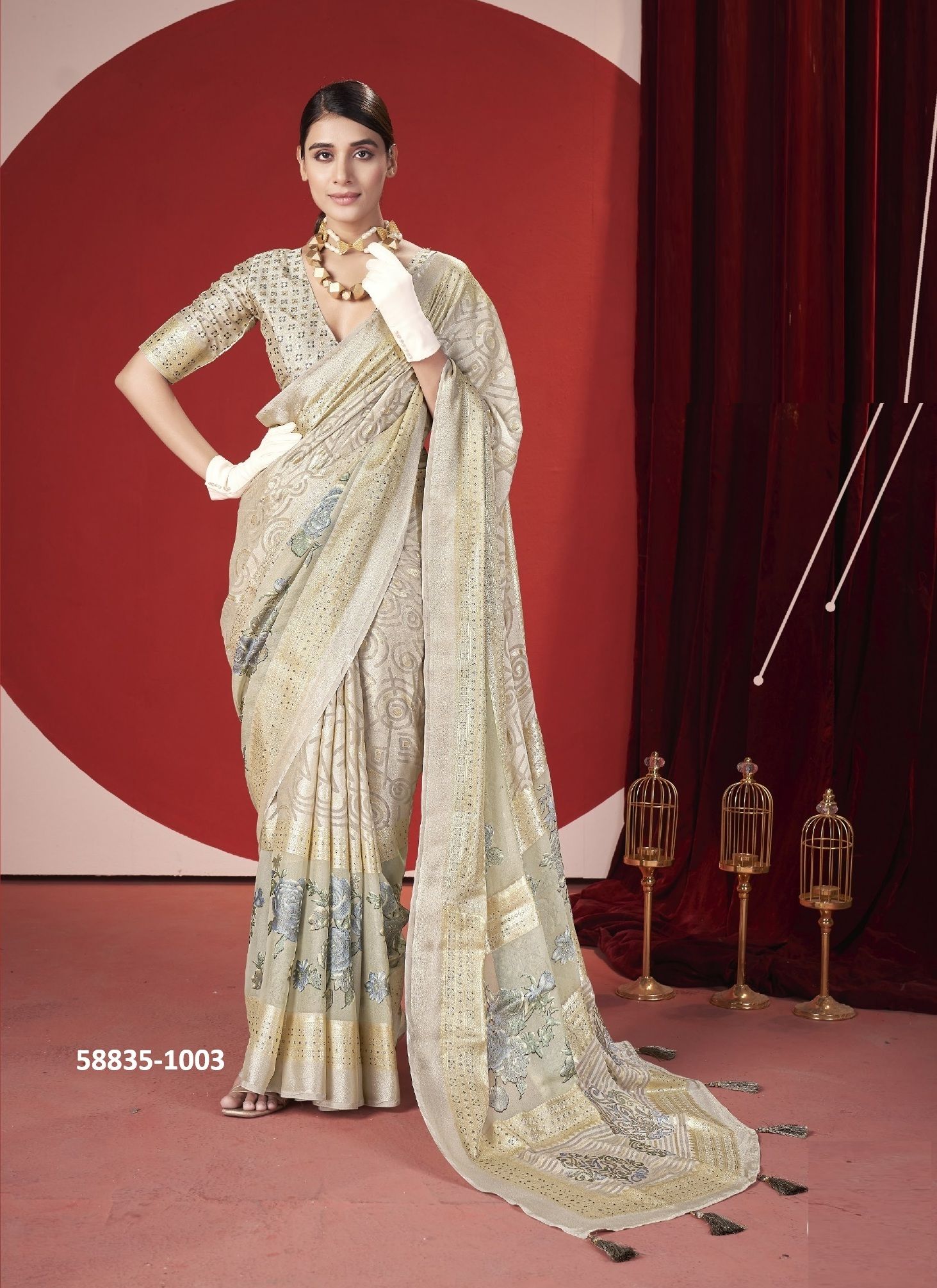 TRINAY - Catalog # 58835 (Set of 8 Sarees) by Brand SHUBH SHREE CREATIONS TRINAY - Catalog # 58835 (Set of 8 Sarees) by Brand SHUBH SHREE CREATIONS
