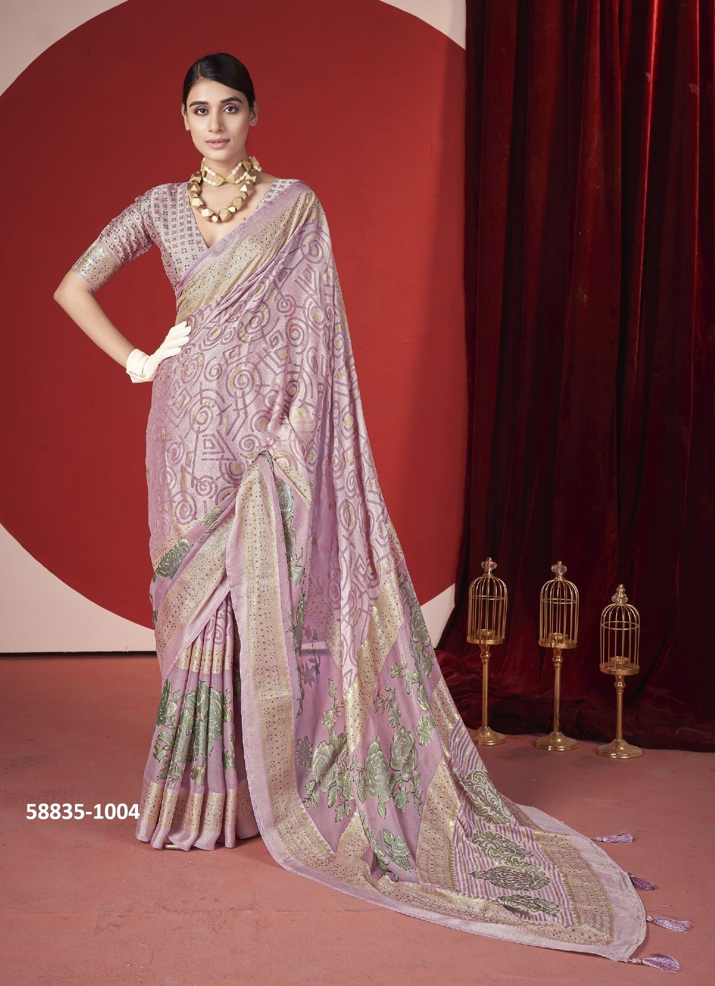 TRINAY - Catalog # 58835 (Set of 8 Sarees) by Brand SHUBH SHREE CREATIONS TRINAY - Catalog # 58835 (Set of 8 Sarees) by Brand SHUBH SHREE CREATIONS