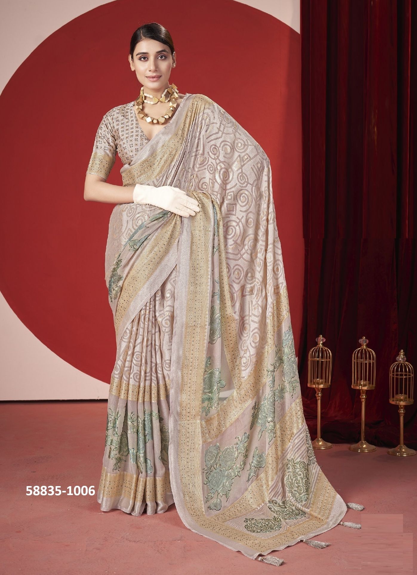 TRINAY - Catalog # 58835 (Set of 8 Sarees) by Brand SHUBH SHREE CREATIONS TRINAY - Catalog # 58835 (Set of 8 Sarees) by Brand SHUBH SHREE CREATIONS