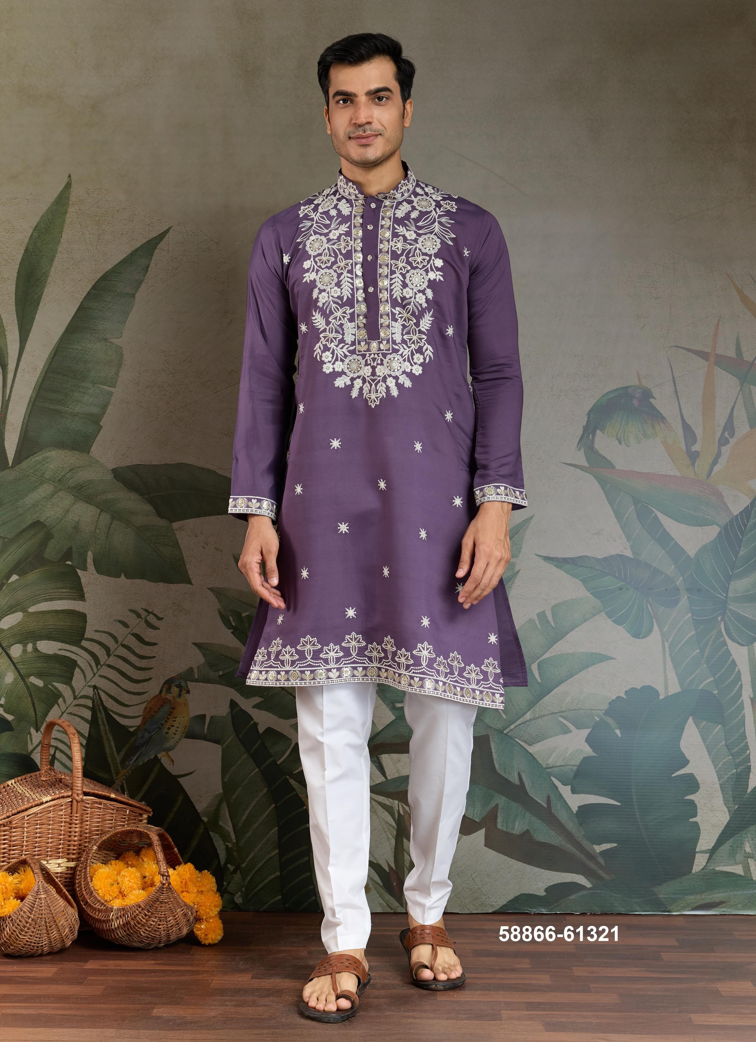INDIAN MODE - Catalog # 58866 (Set of 4 Men's Ethnic Wear) by Brand DESI MUSE INDIAN MODE - Catalog # 58866 (Set of 4 Men's Ethnic Wear) by Brand DESI MUSE