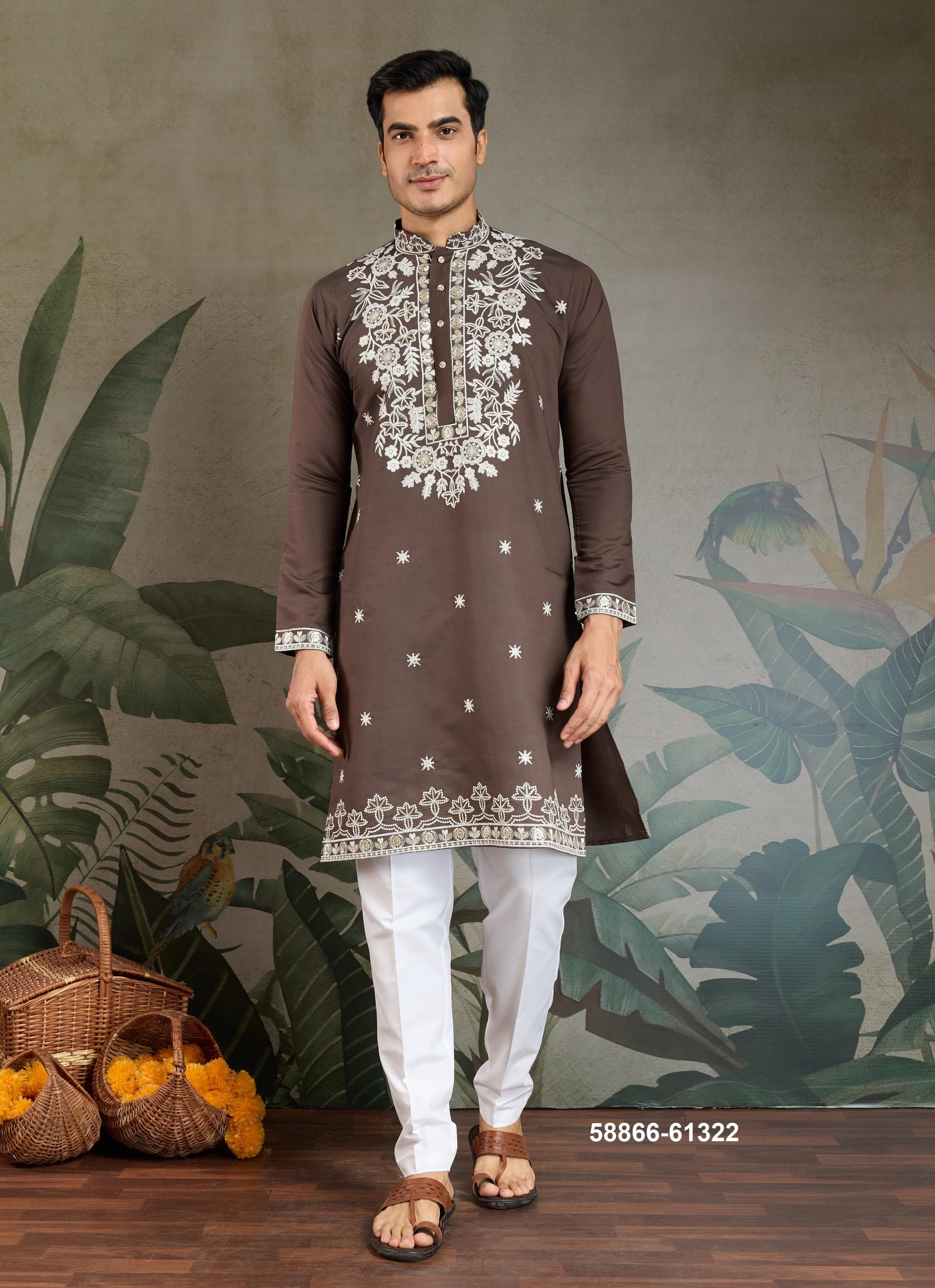 INDIAN MODE - Catalog # 58866 (Set of 4 Men's Ethnic Wear) by Brand DESI MUSE INDIAN MODE - Catalog # 58866 (Set of 4 Men's Ethnic Wear) by Brand DESI MUSE