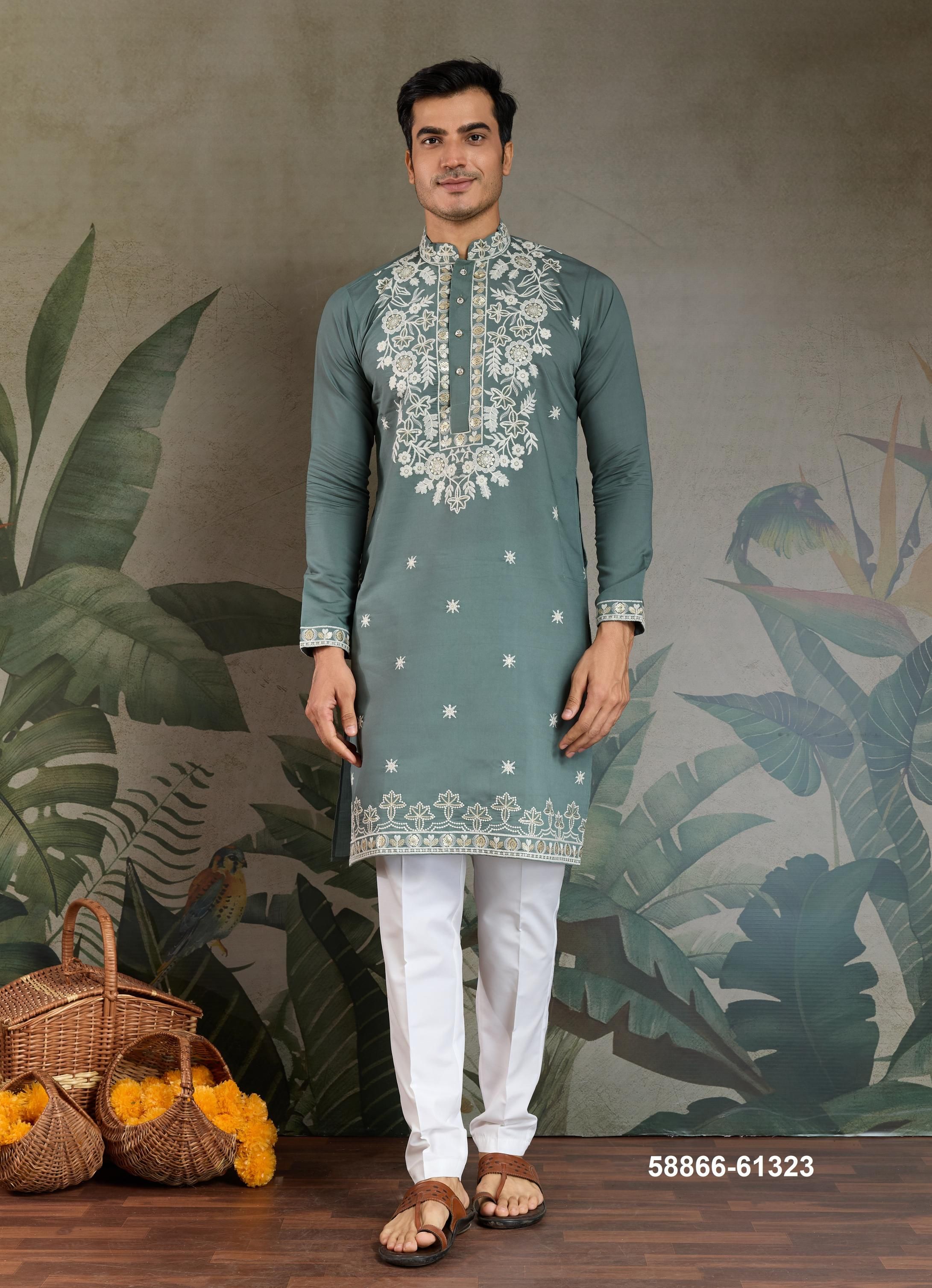 INDIAN MODE - Catalog # 58866 (Set of 4 Men's Ethnic Wear) by Brand DESI MUSE INDIAN MODE - Catalog # 58866 (Set of 4 Men's Ethnic Wear) by Brand DESI MUSE