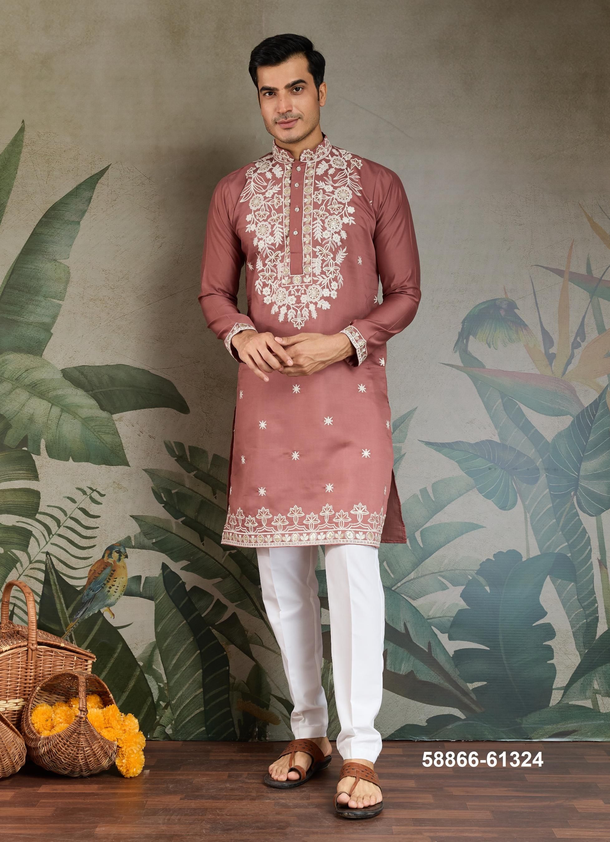 INDIAN MODE - Catalog # 58866 (Set of 4 Men's Ethnic Wear) by Brand DESI MUSE INDIAN MODE - Catalog # 58866 (Set of 4 Men's Ethnic Wear) by Brand DESI MUSE