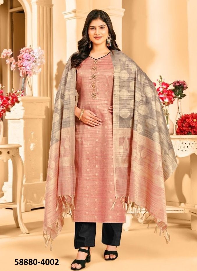 KHANAK - Catalog # 58880 (Set of 10 Readymade Salwar Suits) by Brand DESI MUSE