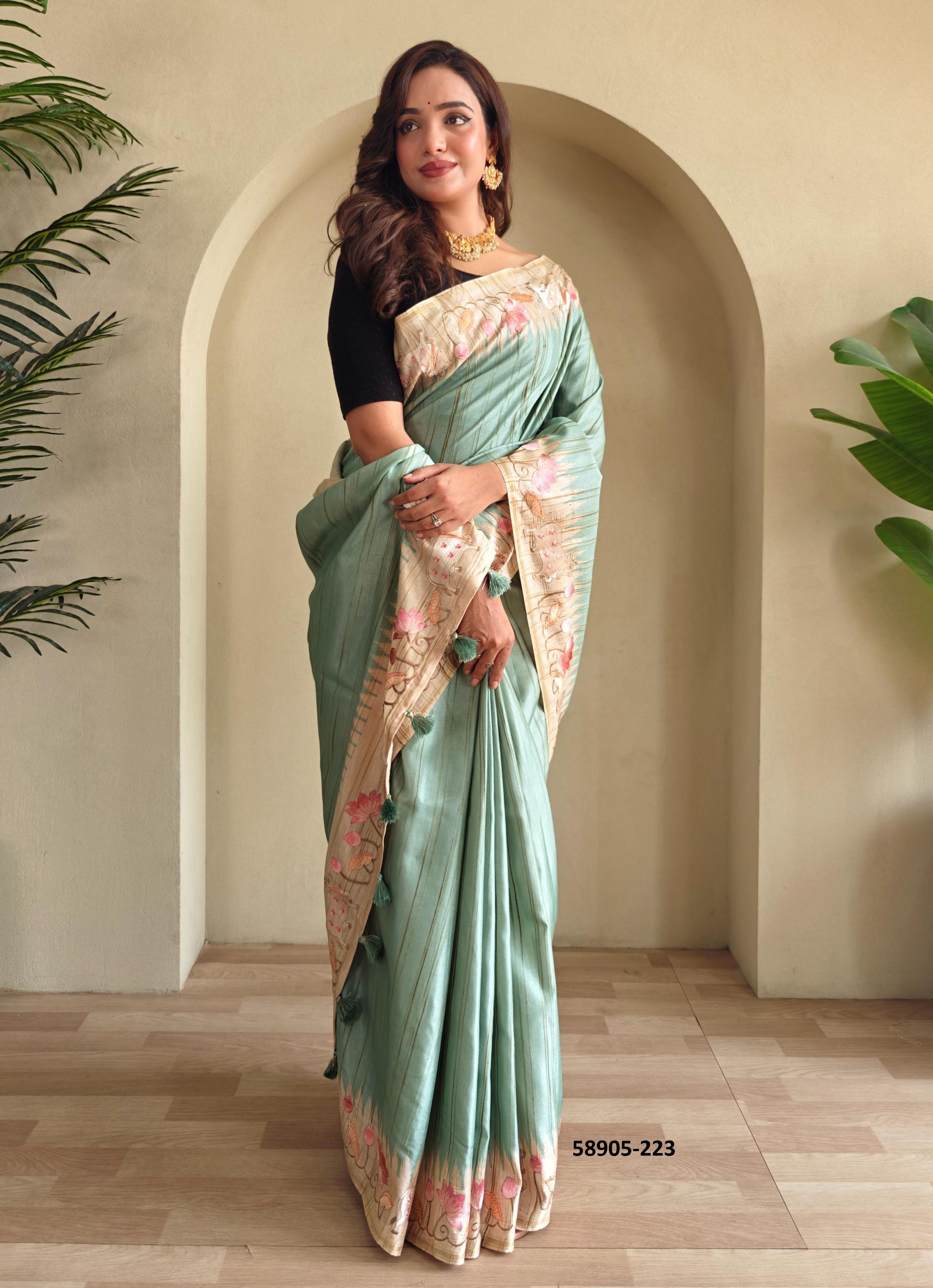 KALYANI - Catalog # 58905 (Set of 5 Sarees) by Brand DESI MUSE