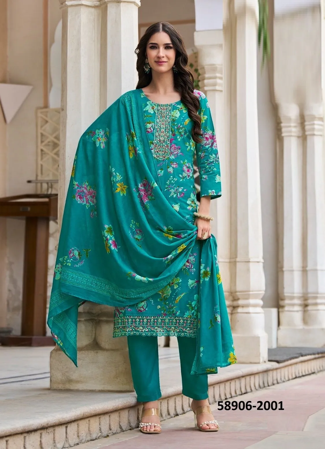 COTTON CRAFT Catalog 58906 (Set of Readymade Salwar Suits) by Brand RADHIKA TRENDZ