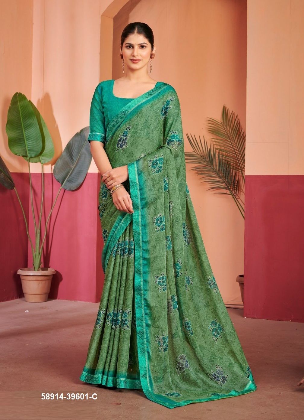 SIMAAYA 7 - Catalog # 58914 (Set of 12 Sarees) by Brand RUCHI SAREES
