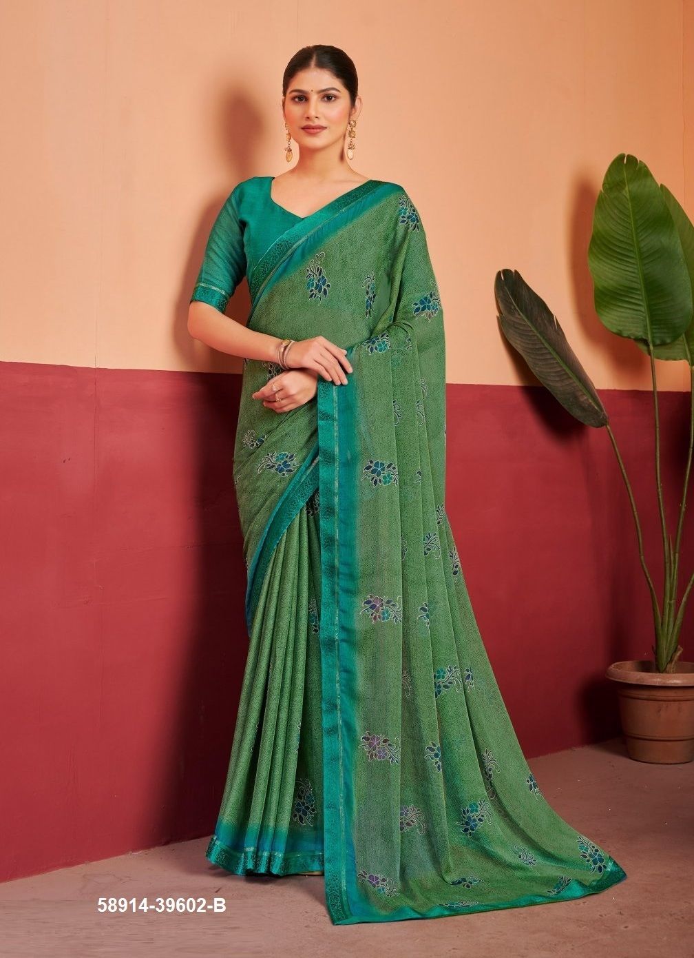 SIMAAYA 7 - Catalog # 58914 (Set of 12 Sarees) by Brand RUCHI SAREES