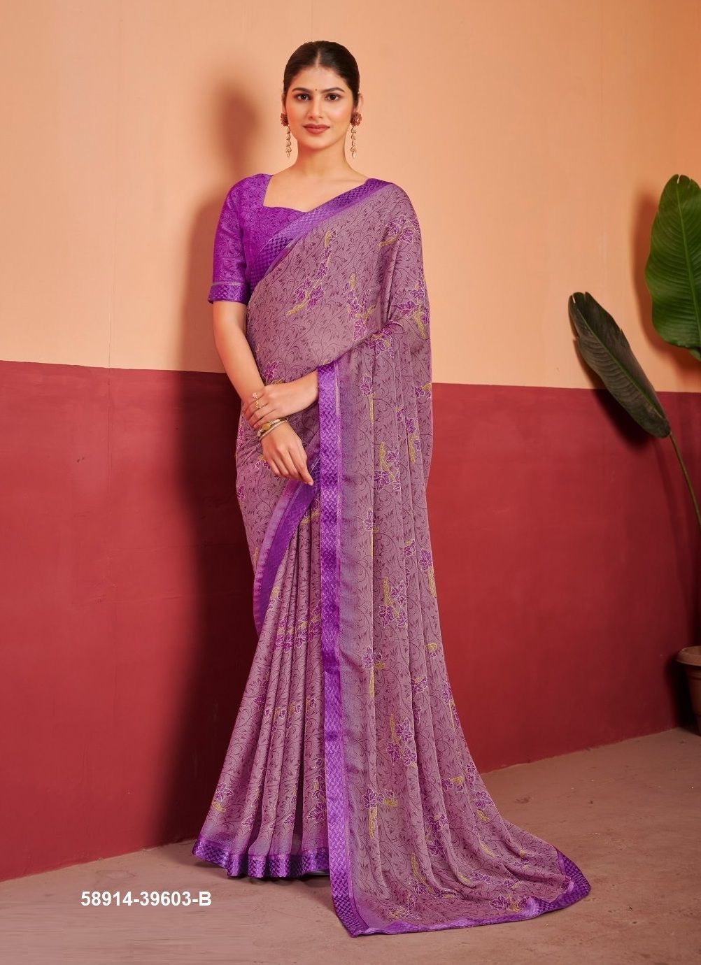 SIMAAYA 7 - Catalog # 58914 (Set of 12 Sarees) by Brand RUCHI SAREES