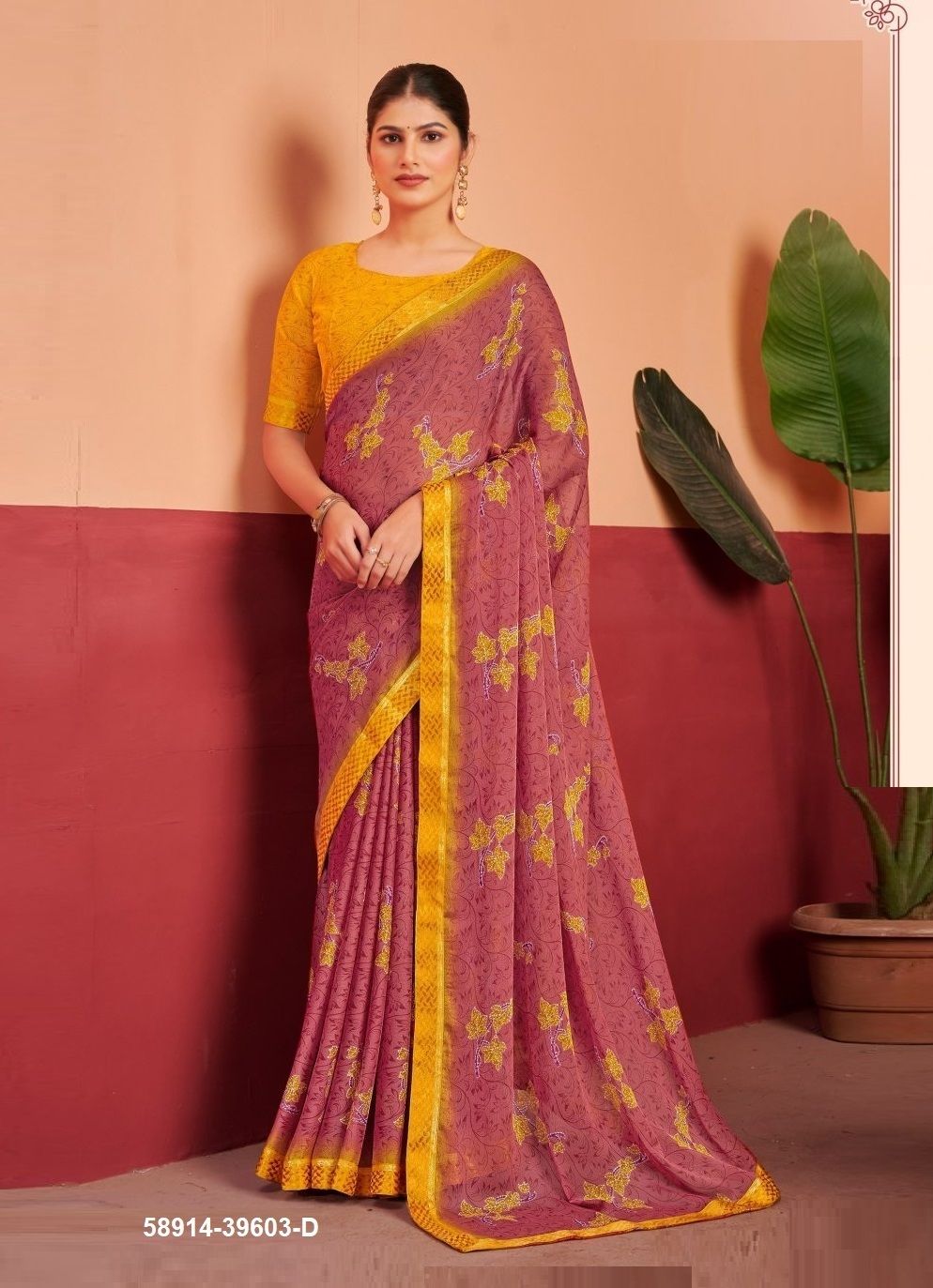 SIMAAYA 7 - Catalog # 58914 (Set of 12 Sarees) by Brand RUCHI SAREES