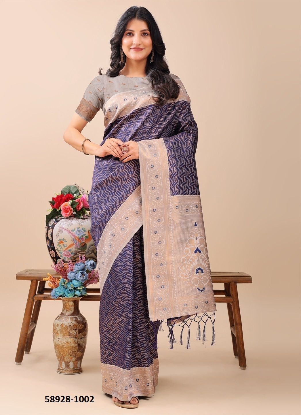 MISS INDIA - Catalog # 58928 (Set of 8 Sarees) by Brand DESI MUSE MISS INDIA - Catalog # 58928 (Set of 8 Sarees) by Brand DESI MUSE