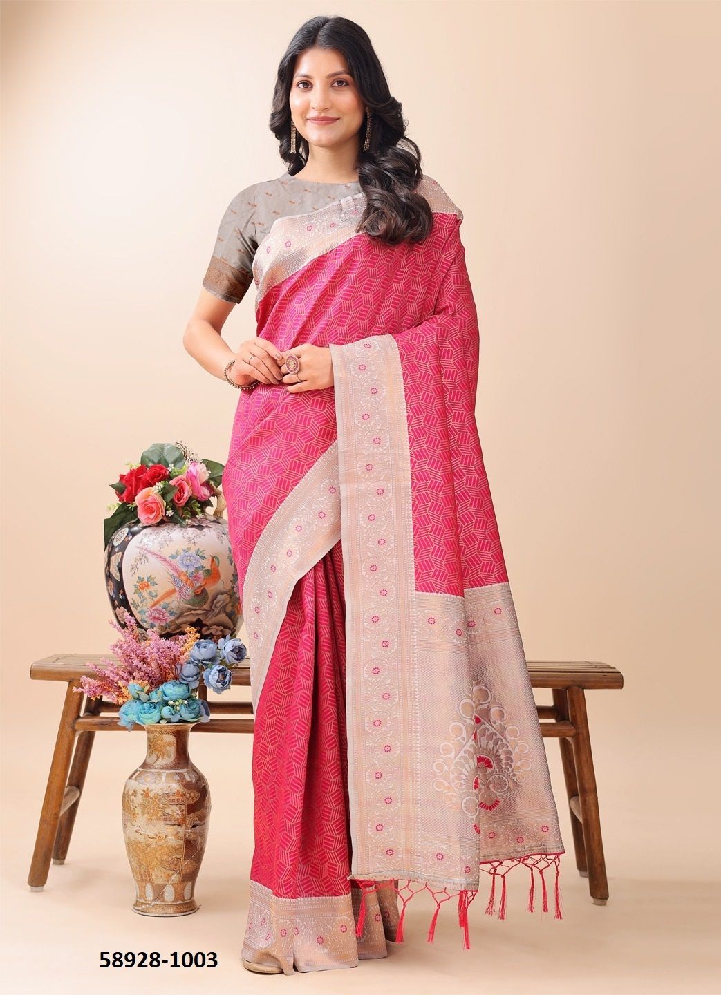 MISS INDIA - Catalog # 58928 (Set of 8 Sarees) by Brand DESI MUSE MISS INDIA - Catalog # 58928 (Set of 8 Sarees) by Brand DESI MUSE