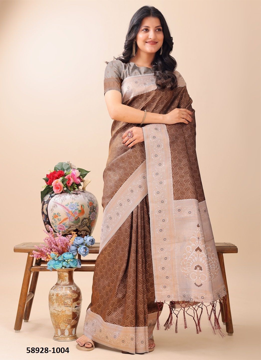 MISS INDIA - Catalog # 58928 (Set of 8 Sarees) by Brand DESI MUSE MISS INDIA - Catalog # 58928 (Set of 8 Sarees) by Brand DESI MUSE