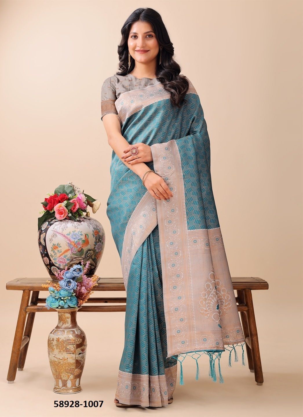 MISS INDIA - Catalog # 58928 (Set of 8 Sarees) by Brand DESI MUSE MISS INDIA - Catalog # 58928 (Set of 8 Sarees) by Brand DESI MUSE