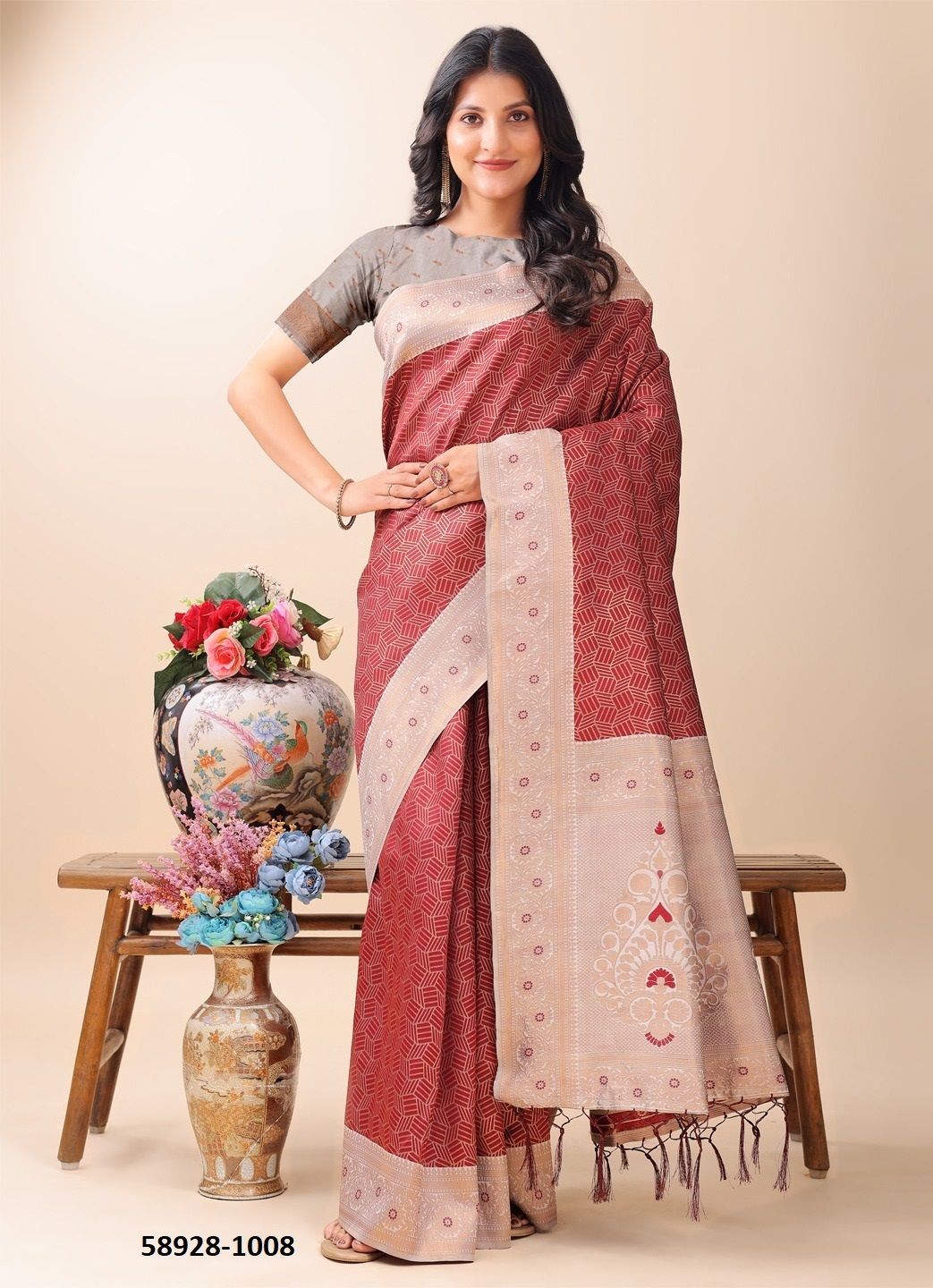 MISS INDIA - Catalog # 58928 (Set of 8 Sarees) by Brand DESI MUSE MISS INDIA - Catalog # 58928 (Set of 8 Sarees) by Brand DESI MUSE