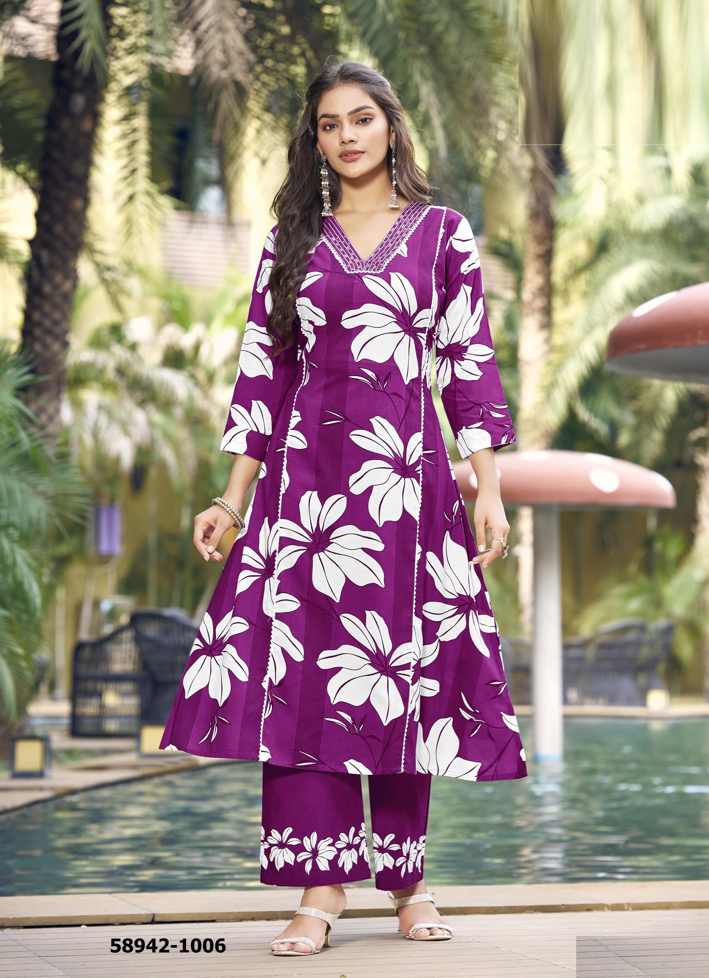 PAYAL - Catalog # 58942 (Set of 6 Tops With Bottoms) by Brand WOODEE AHMEDABAD PAYAL - Catalog # 58942 (Set of 6 Tops With Bottoms) by Brand WOODEE AHMEDABAD