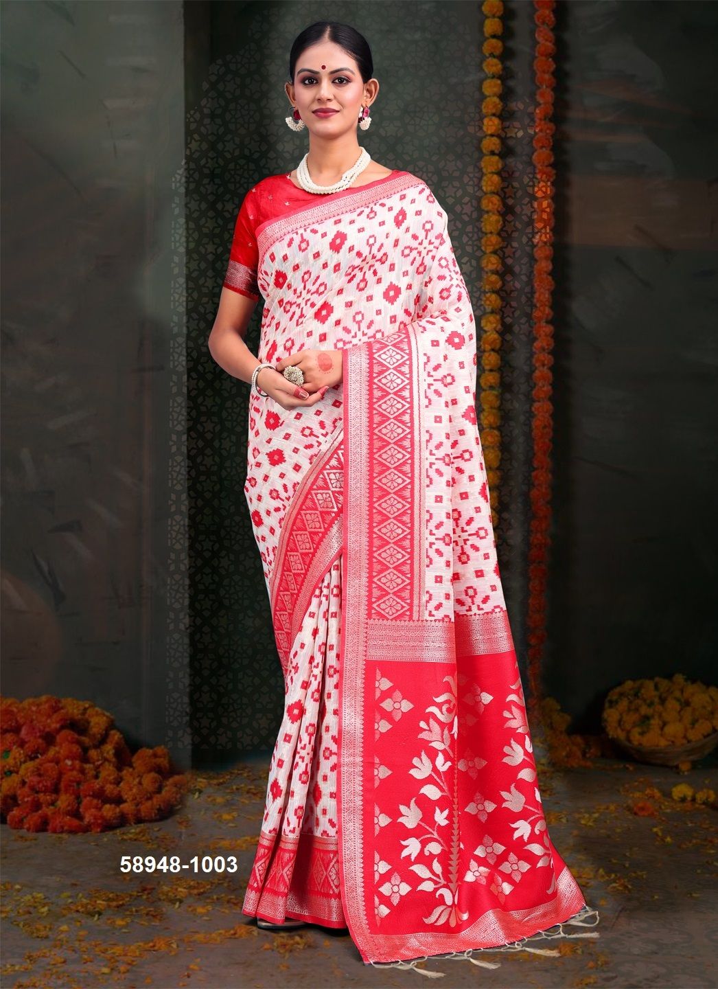 DEVI STUTI - Catalog # 58948 (Set of 6 Sarees) by Brand DESI MUSE DEVI STUTI - Catalog # 58948 (Set of 6 Sarees) by Brand DESI MUSE