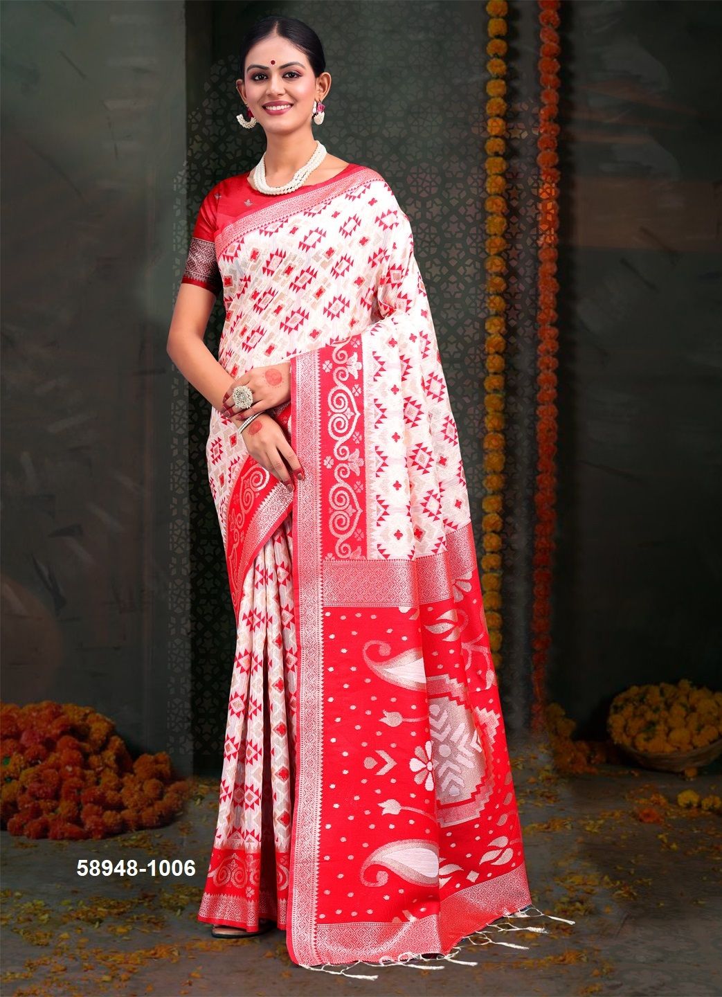 DEVI STUTI - Catalog # 58948 (Set of 6 Sarees) by Brand DESI MUSE DEVI STUTI - Catalog # 58948 (Set of 6 Sarees) by Brand DESI MUSE