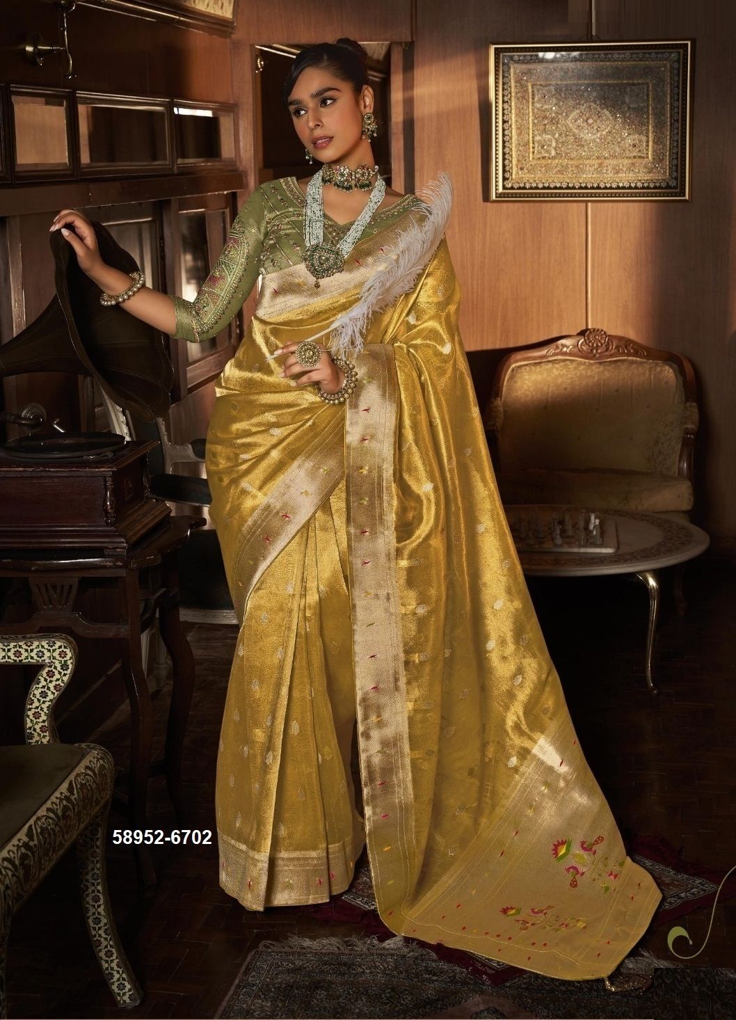 KOSKI - Catalog # 58952 (Set of 6 Sarees) by Brand KIRA FASHIONS