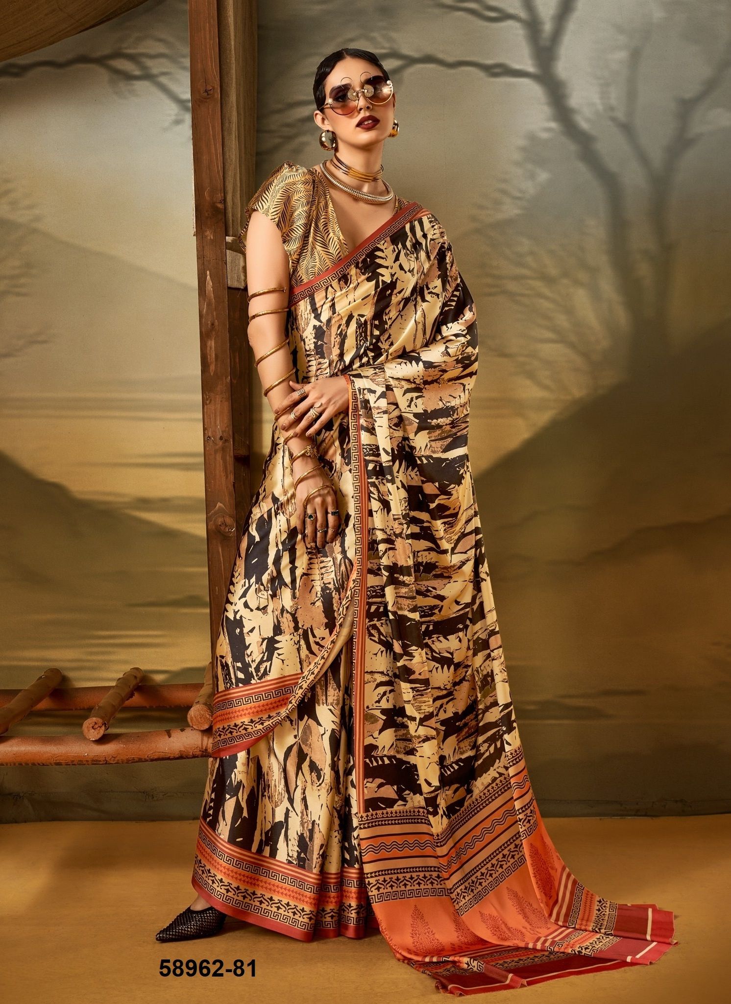 SATIN SILK - Catalog # 58962 (Set of 6 Sarees) by Brand RAJTEX FABRICS SATIN SILK - Catalog # 58962 (Set of 6 Sarees) by Brand RAJTEX FABRICS
