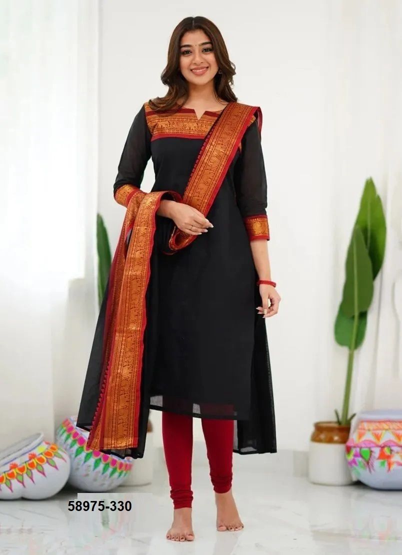 SILK AFFAIR 8 - Catalog # 58975 (Set of 10 Readymade Women's Kurtis / Tops) by Brand DESI MUSE