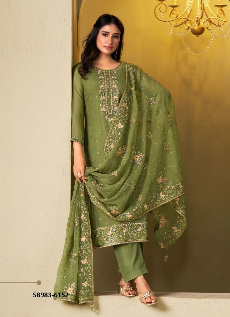 AZALIA - Catalog # 58983 (Set of 6 Semi-Stitched / Un-Stitched Suits) by Brand VIPUL FASHIONS AZALIA - Catalog # 58983 (Set of 6 Semi-Stitched / Un-Stitched Suits) by Brand VIPUL FASHIONS