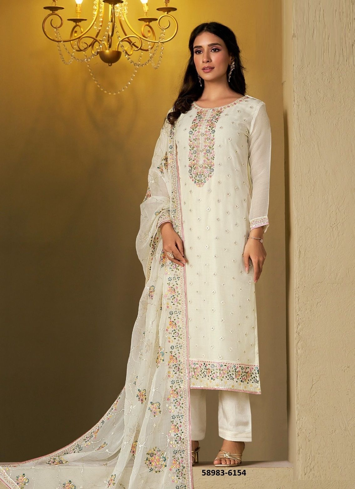 AZALIA - Catalog # 58983 (Set of 6 Semi-Stitched / Un-Stitched Suits) by Brand VIPUL FASHIONS AZALIA - Catalog # 58983 (Set of 6 Semi-Stitched / Un-Stitched Suits) by Brand VIPUL FASHIONS