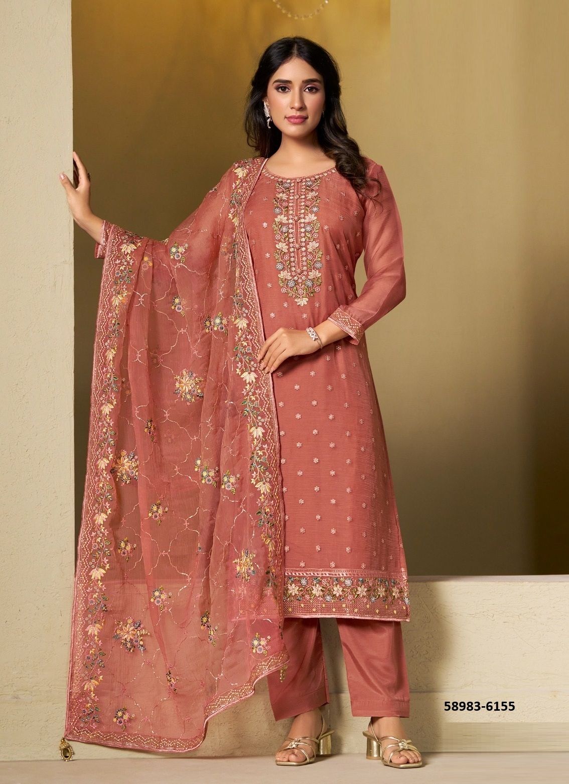 AZALIA - Catalog # 58983 (Set of 6 Semi-Stitched / Un-Stitched Suits) by Brand VIPUL FASHIONS AZALIA - Catalog # 58983 (Set of 6 Semi-Stitched / Un-Stitched Suits) by Brand VIPUL FASHIONS