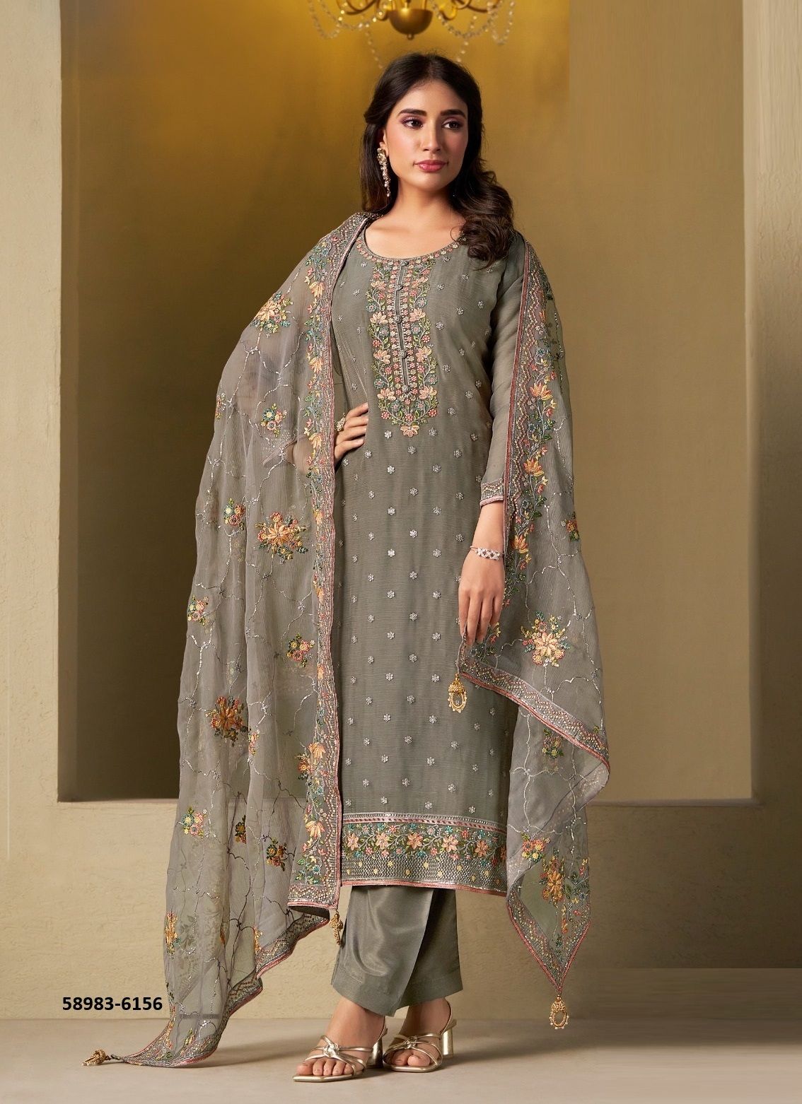 AZALIA - Catalog # 58983 (Set of 6 Semi-Stitched / Un-Stitched Suits) by Brand VIPUL FASHIONS AZALIA - Catalog # 58983 (Set of 6 Semi-Stitched / Un-Stitched Suits) by Brand VIPUL FASHIONS