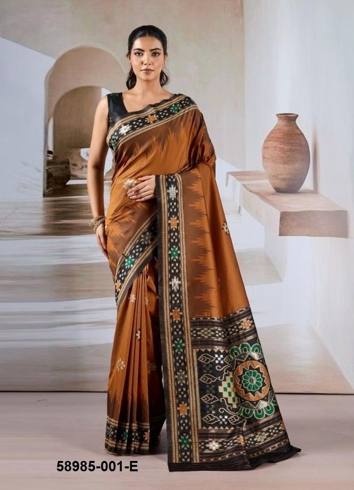 PURE PATOLA 1 - Catalog # 58985 (Set of 6 Sarees) by Brand RAJTEX FABRICS