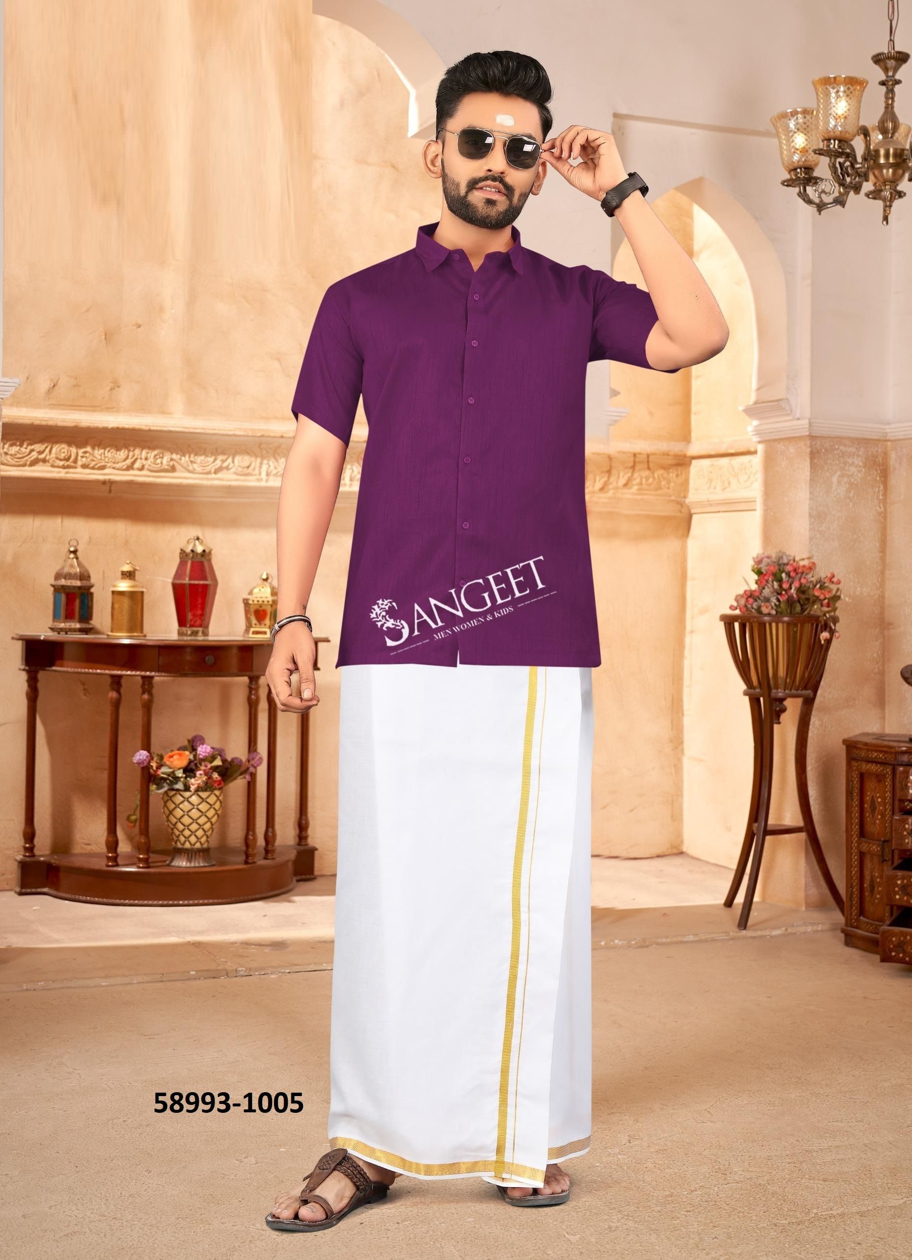 SANJAY - Catalog # 58993 (Set of 8 Men's Ethnic Wear) by Brand SANGEET SANJAY - Catalog # 58993 (Set of 8 Men's Ethnic Wear) by Brand SANGEET