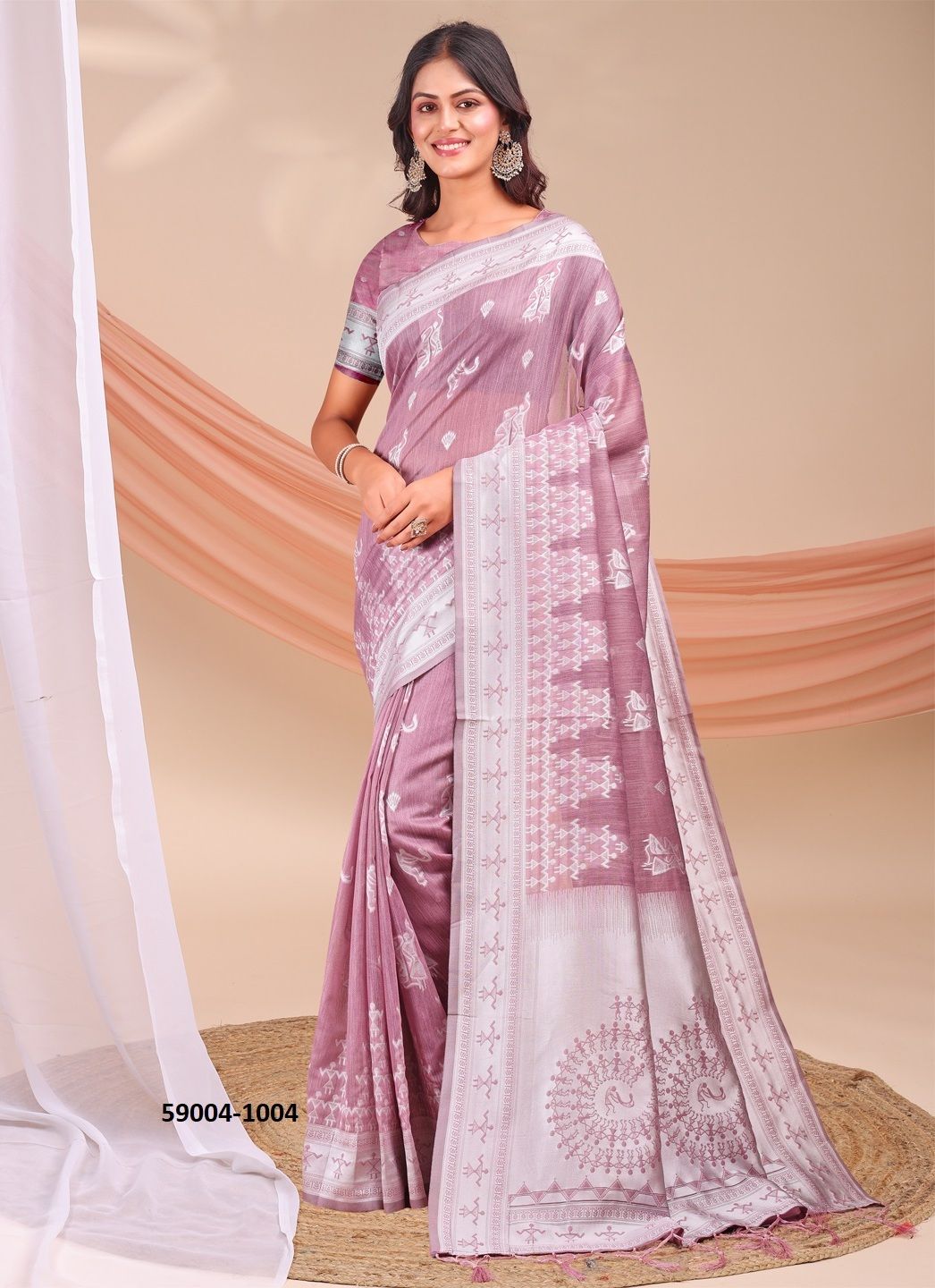 VARNIKA - Catalog # 59004 (Set of 6 Sarees) by Brand DESI MUSE