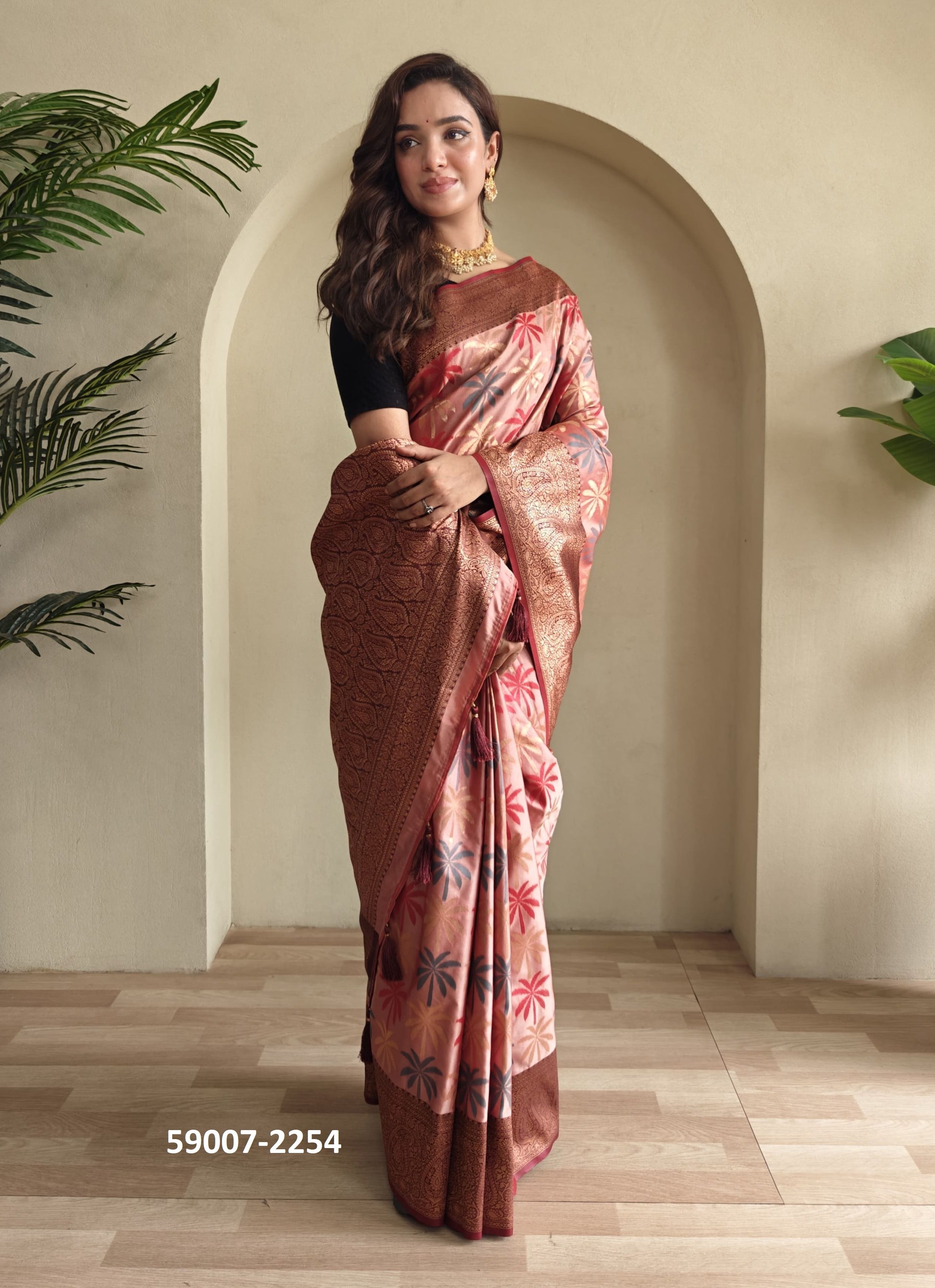SUSHMITA - Catalog # 59007 (Set of 6 Sarees) by Brand DESI MUSE