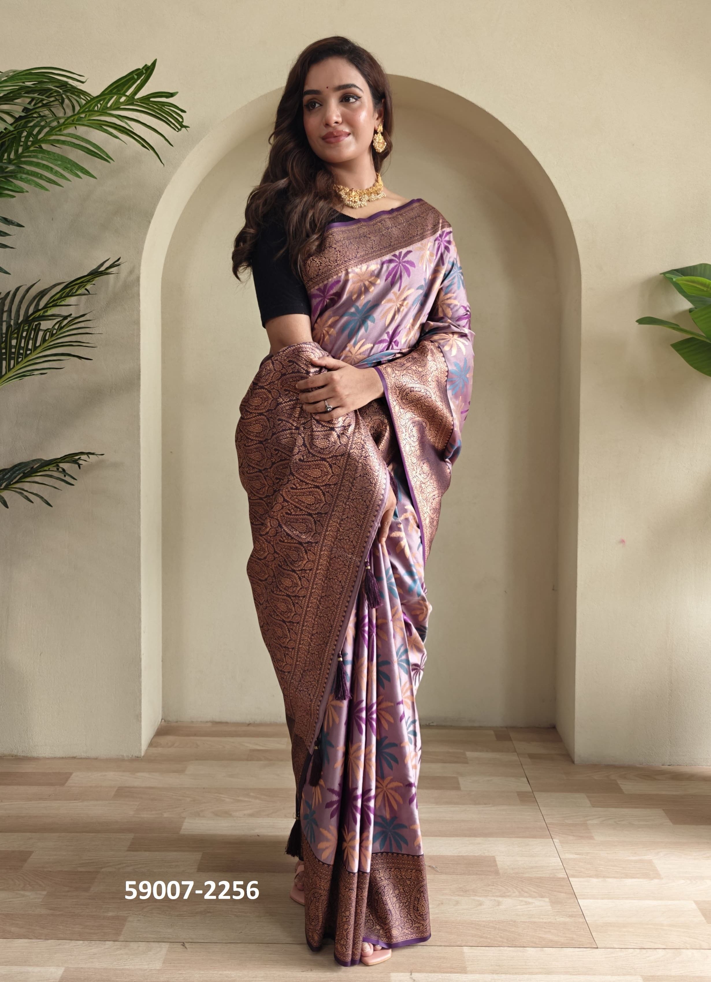 SUSHMITA - Catalog # 59007 (Set of 6 Sarees) by Brand DESI MUSE