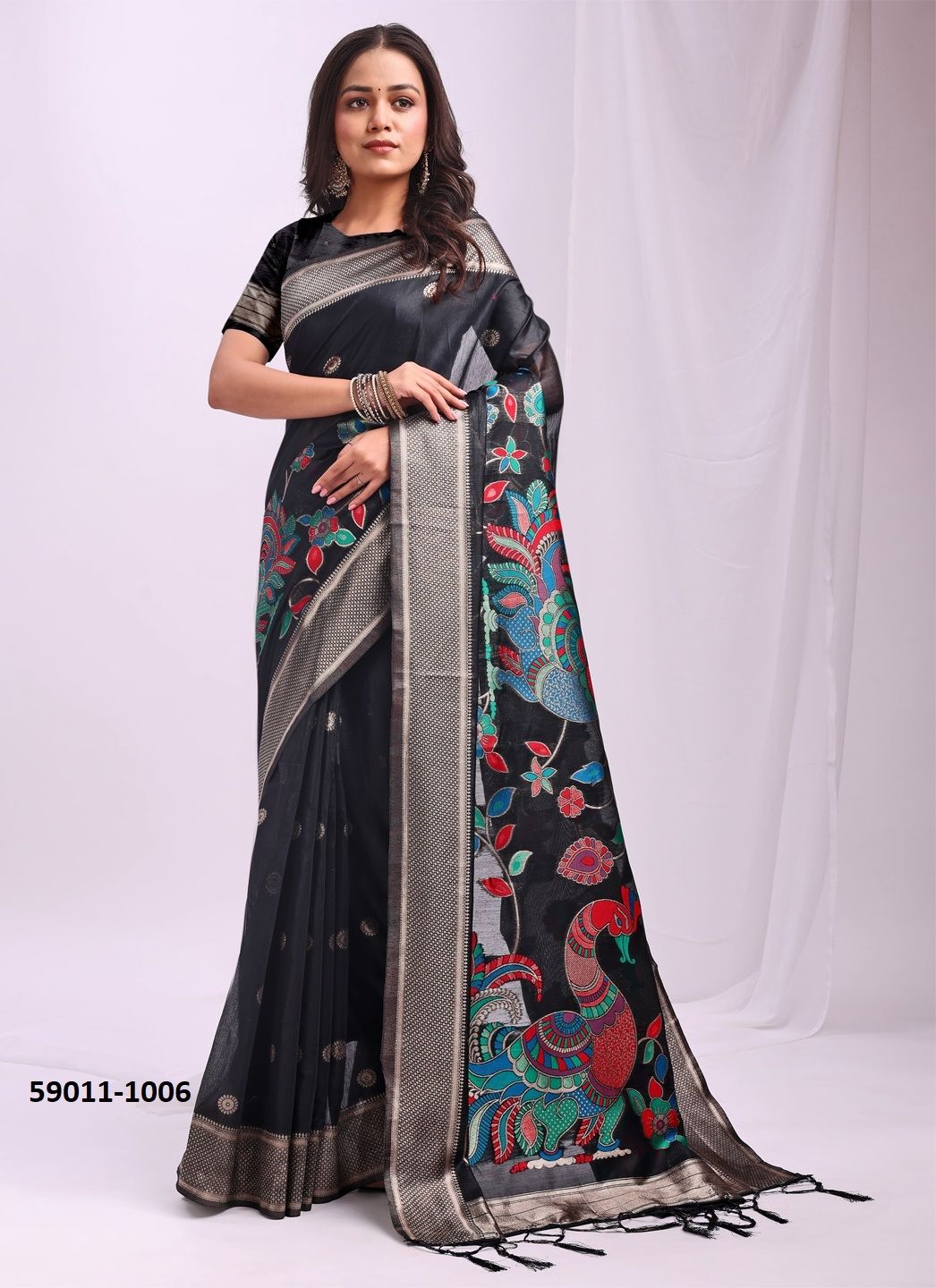 MORNI - Catalog # 59011 (Set of 6 Sarees) by Brand DESI MUSE