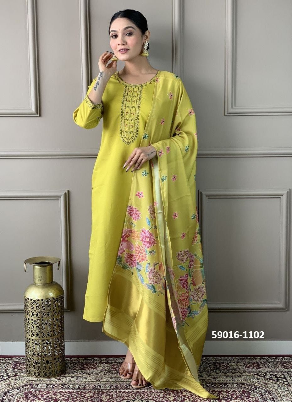 SOFIA - Catalog # 59016 (Set of 2 Readymade Salwar Suits) by Brand DESI MUSE
